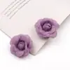 Flor de rosa de encaje de 5 cm, flor tridimensional DIY para accesorio de pelo, pinza para el pelo, broche, accesorio para la cabeza, vestido, zapato, decoración de sombrero, accesorio floral