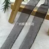 Cadena de Cuentas de Encaje de un Solo Lado Cadena de Malla de Cadena de Cuentas de Cobre Metálico Accesorios para Ropa Bordes de Ropa DIY Decoración de Bolsos