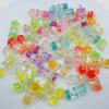 Aretes colgantes llavero de concha de botella luminosa transparente acrílica pequeña accesorios de joyería diy por lote