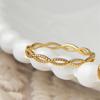 Anillo de aleación de cobre antiguo, diseño de alta gama, ligero, lujoso, retro, para dedo índice, moderno, sencillo y combinable para mujer.