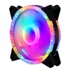 Ventoinha de gabinete de computador 12CM Diamante Estrela silenciosa controle remoto mudança automática de cor colorida RGB fan coração de menina fofo fofo