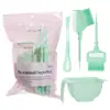 Set de Herramientas para Teñir el Cabello Estilo Chino Bolsa de Regalo Rosa Cepillo de Doble Cara para Teñir el Cabello Mezclador de Crema de Tinte Recipiente para Aceite de Horneado Cepillo Peine para Teñir el Cabello