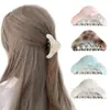 Pinza de Garra de Color Bloqueado de Moda tipo Acetato para Mujer, Pasador Versátil para la Parte Trasera de la Cabeza, Accesorio para el Cabello de Pinza de Tiburón