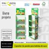 Expositor de parede para acessórios de celular Shangchao personalizado, expositor de papel para lanches, prateleira de papel, cabeceira de pilha de papel, prateleira com impressão