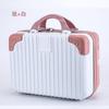 Maleta de 14 pulgadas Estuche de cosméticos Bolso de viaje para mujer Caja de almacenamiento portátil Caja principal Logo personalizado Estilo retro Maleta de mano