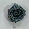 Rosa de princesa artificial vintage con borde quemado, flores falsas con borde quemado para decoración de pared de flores de boda en Instagram, accesorio para caja de regalo de flor para pasador de pelo DIY