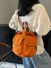 Bolsa Artística Estilo Japonés 2026, Bolsa de Tela con Cordón Estilo Mori, Bolso de Hombro Cruzado de Moda para Compras, Bolsa Popular para el Trayecto Diario