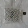 100 Piezas de Perlas de Vidrio Transparentes Blancas Altas de 8 mm Bolas Transparentes Blancas Puras Experimentales de 8 mm Mármoles Decorativos de 0.8 cm 70g