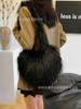 Bolsa Peluda con Borlas en Forma de Corazón, Estilo Nuevo Otoño e Invierno 2026, Peluche Estilo Chica Millennial Caliente, Punk, Gran Capacidad, Bolso de Hombro