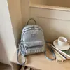 Mochila Simples de Moda Transfronteiriça Cor Sólida Personalidade Casual Estudante Escola 2026 Novo Estilo Texturizada Popular Mochila