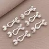 Fecho de Flor Bud Preenchido com Ouro 18K Acessórios para Joias Artesanais DIY Fecho Pimenta Conector de Contas Fecho de Colar