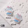 Muñeca de Dibujos Animados Luminosa Decoración DIY para Uñas Serie 3D Brillante Accesorios Portátiles para Uñas Pegatinas para Uñas