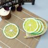 Rodajas de Limón de Fruta Simulada Doble Cara Rodajas Grandes de Limón Rodajas de Naranja Modelo Exhibición de Ventana Accesorios para Sesión de Fotos