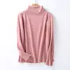 Novo Estilo Outono/Inverno Feminino Gola Meia Alta Fofa Acolchoada Outono/Inverno Emagrecedor Quente Camada Base Top