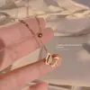Colar de Borboleta com Design de Nicho Feminino Estilo Frio Ins Corrente de Clavícula em Aço Titânio para Casais Namorada Colar com Franja Presente
