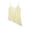 Exportación Transfronteriza Estilo Europeo y Americano Verano 2025 Nuevo Sexy Encaje Decorativo Estilo Ropa Interior Tirantes Top Interior