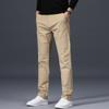 Pantalones Casuales de Algodón Puro Otoño 2024 para Hombre Elásticos Sueltos de Pierna Recta para Jóvenes Pantalones de Negocios para Hombre Pantalones de Hombre de Marca de Moda Estilo Coreano