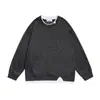 Sudadera de Punto Vintage Yidao 2026 Primavera Nueva Estilo Retro Japonés Falsa de Dos Piezas Camiseta Básica Casual Holgada para Hombre