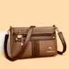 Comércio Exterior Transfronteiriço Bolsas Femininas Atacado 2025 Nova Bolsa Quadrada Pequena Simples e Fashion para Carregar na Mão Versátil Bolsa de Ombro Único Transversal Cor Contrastante