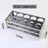 Rack de Tubos de Ensaio de Aço Inoxidável 304 Rack de Tubos Colorimétricos Equipamento de Laboratório para Centrífuga Coleta de Amostras de Sangue Rack de Tubos Multifuncional Deslizante