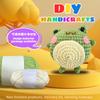 Lindo rubor pequeño rana muñeca bolsa de material de crochet manual diagrama en inglés Amazon venta caliente transfronteriza