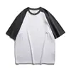 Camiseta Rampo Personalizada 240g Algodón Puro Manga Raglán con Imágenes y Muestras para Procesamiento de Pequeños Lotes de Camisas Culturales, Uniformes de Grupo y Uniformes de Clase