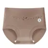 Ropa Interior Nueva de Algodón Puro para Mujer Mujeres 10A Algodón Puro Antibacteriano Entrepierna Extendida Cintura Media-Alta Control de Abdomen Cadera Triángulo Shorts