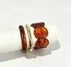 Conjunto de três peças de pulseira de resina com gradiente vintage transfronteiriça, acessórios de joalheria de pulseira decorativa versáteis, modernos e únicos