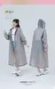 Impermeable portátil no desechable para adultos, poncho de lluvia de EVA engrosado para viajes al aire libre y senderismo, capa larga impermeable