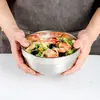 Acero Inoxidable 304 Tazón de Arroz Doble Capa Anti-quemaduras y Aislante Térmico Tazón para Sopa Estilo Coreano Doméstico Pequeño Tazón de Arroz para Niños Comercial Tazón para Fideos Comestibles