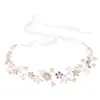 Atacado Transfronteiriço de Acessórios de Cabeça para Noivas, Lindas Tiaras de Pérola e Cristal Feitas à Mão, Acessórios de Cabeça Modernos, Retrô e Personalizados em Estilo Floresta