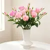 3 cabeças de buquê de flor de sino artificial requintado para decoração de cena, criando uma estética de alto padrão com arranjos de flor de sino e flores artificiais