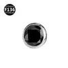 Pernos para Piel Planos F136 de Titanio 5A Europeos y Americanos, Accesorios de Cabeza de Clavo Incrustada, Pernos para Injertos de Piel, Joyería para Piercings con Rosca de 0.9/1.2