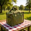 Bolsa de Almuerzo Aislada de Alta Calidad, Bolsa de Hielo Portátil, Aislamiento Frío, Bolsa de Almuerzo para Oficinistas, Bolsa Refrigerada Engrosada con Papel de Aluminio