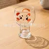 Taza de Vidrio Ins Alto Valor Linda Postre Uso en Casa Jugo Leche Personalidad Gran Capacidad Taza de Cerveza Engrosada Transparente
