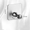 ¡Guau! Ganchos de Acero Inoxidable para Colgar Detrás de las Puertas, Ganchos para Abrigos de Baño, Montaje en Pared, Sin Rastro, Ganchos Adhesivos Fuertes, Almacenamiento sin Clavos, Resistente al Óxido