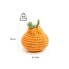 Chaveiro Fio Crochê Boneca Fruta Caqui Amendoim Maçã Brinquedo de Tricô Feito à Mão Produto Acabado Pingente Tecido