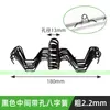 Accesorios para invernaderos agrícolas alambre para sujetar el plástico gancho resorte de plomo grueso resorte en forma de ocho ranura para tarjeta a prueba de viento de acero inoxidable gancho doble