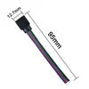En stock suministro cable RGB cable de 4 pines conector para tira LED de 4 pines con aguja cable plano rgb colorido