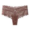 Calcinha feminina sexy de cintura média, calcinha boxer de renda de alta qualidade, tamanho grande, Amazon