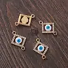 Moda Europea y Americana Accesorios de Joyería de Aleación Taladro de Punto de Diamante Goteo de Aceite Accesorios de Ojo Maligno Joyería de Aleación Metálica Accesorios para DIY