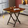 Mesa Plegable para Vivienda de Alquiler, Mesa de Comedor Sencilla, Mesa Cuadrada Pequeña Minimalista para Uso Doméstico, Mesa de Comedor Portátil para Montaje de Puesto, Mesa Pequeña para Comer