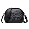 Bolso de mujer transfronterizo con un diseño de alto nivel en relieve de rosa vintage, portamóvil, monedero, textura elegante, bolso de hombro para madres de mediana edad