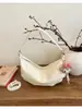 Moda Versátil para Viajeros de Comercio Exterior Transfronterizo, Bolso de Hombro para Mujer, Bolso Tipo Dumpling de Gran Capacidad, Bolso de Mano Retro y Bolso Cruzado