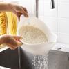 Lavabo de arroz de cocina, creativo colador de arroz, cesta de plástico para lavar arroz, cesta de drenaje para lavar frutas y verduras, cuenco para frutas