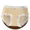 Ropa interior para niñas de seda helada, clase A para mujer, antibacteriana, clase a, 100% algodón puro, entrepierna extendida, transpirable, de cintura media, bragas para mujer