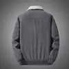 Chaqueta de pana gruesa con forro polar y lana de cordero para hombre, ropa de invierno acolchada de algodón, chaqueta casual holgada con solapa para hombre