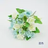 Arranjo de Flores de Rosa de Canto Estilo Primavera para Decoração de Casamento, Guia de Corredor, Flores de Mesa de Casamento, Decoração de Casa, Buquê de Rosas Artificiais