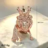 Lujo Ligero Aleación Cisne Bola de Cristal Base Soporte Titular Gabinete de Vino Almacenamiento Soporte de Bola Oficina en Casa Soporte Metálico Adorno