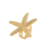 Anillo de Estrella de Mar Exagerado Más Vendido en Europa y América, Serie Océano Playa, Estilo Vacacional, Anillo Ajustable de Estrella de Mar Personalizado y Versátil